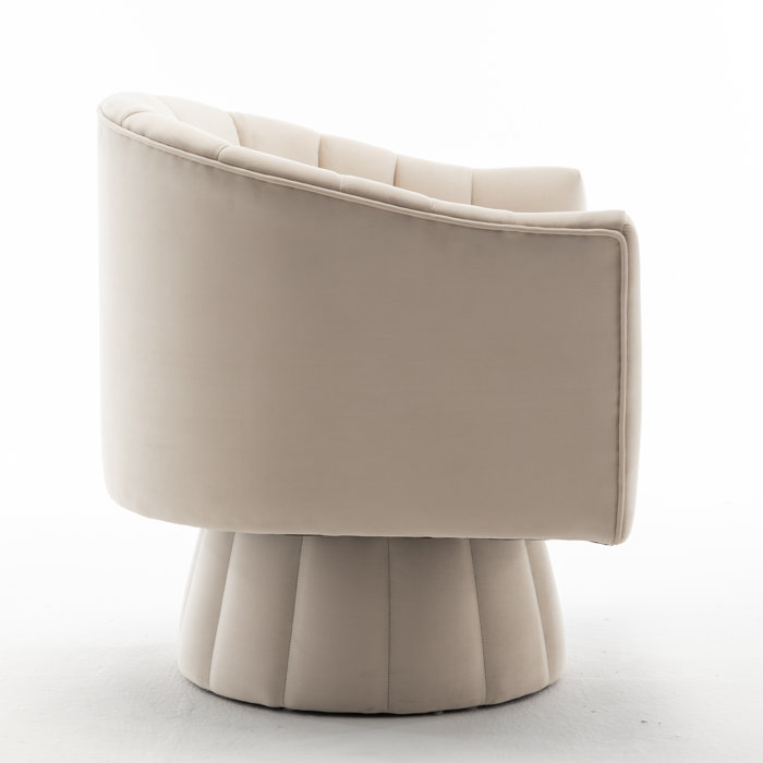 Willa Arlo Interiors Murrow Upholstered Swivel Barrel Chair & Reviews